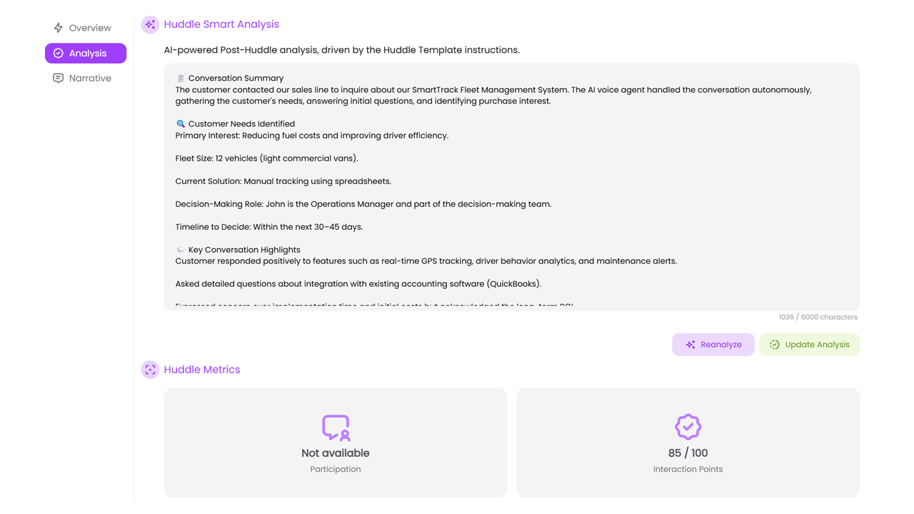 AI Analysis and Transcription